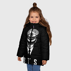 Куртка зимняя для девочки BTS Captain, цвет: 3D-черный — фото 2