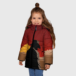 Куртка зимняя для девочки RDR 2: Dark Man, цвет: 3D-черный — фото 2