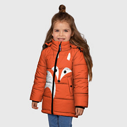 Куртка зимняя для девочки Лисичка, цвет: 3D-красный — фото 2