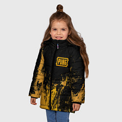 Куртка зимняя для девочки PUBG: Yellow Colour, цвет: 3D-светло-серый — фото 2