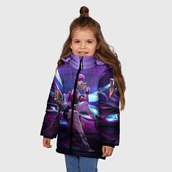 Куртка зимняя для девочки Evelynn, цвет: 3D-черный — фото 2