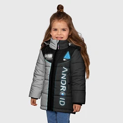 Куртка зимняя для девочки Detroit: Android RK900, цвет: 3D-черный — фото 2