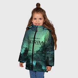 Куртка зимняя для девочки SKYRIM, цвет: 3D-черный — фото 2