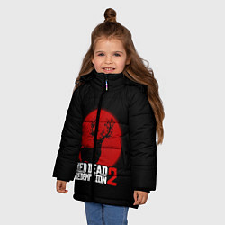 Куртка зимняя для девочки RDR 2: Sunshine Deer, цвет: 3D-черный — фото 2