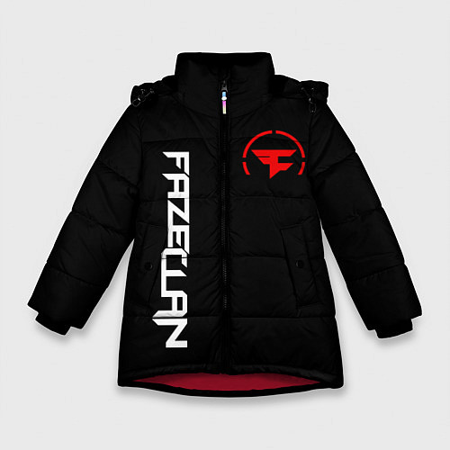 Зимняя куртка для девочки FaZe Clan: E-Sports / 3D-Красный – фото 1