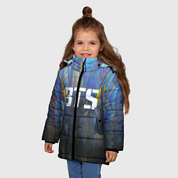 Куртка зимняя для девочки BTS: Neon Spectre, цвет: 3D-черный — фото 2