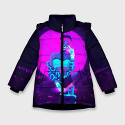 Куртка зимняя для девочки Akali KDA, цвет: 3D-черный