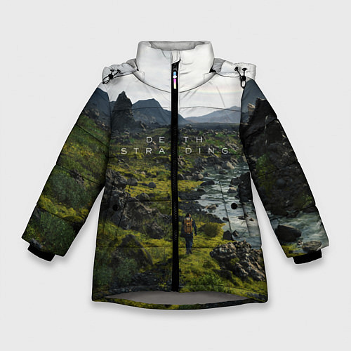 Зимняя куртка для девочки Death Stranding: Green World / 3D-Светло-серый – фото 1