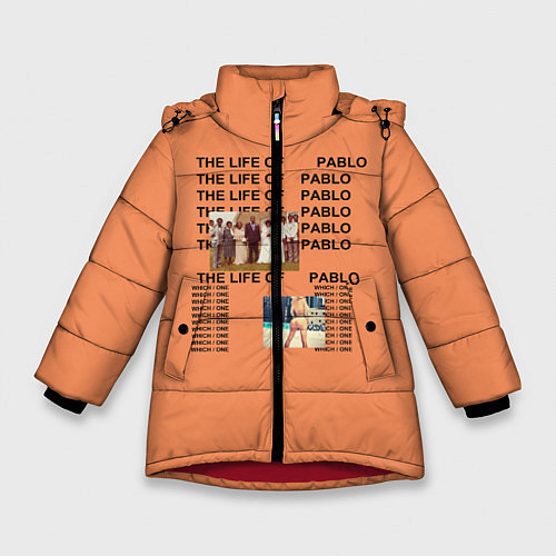 Зимняя куртка для девочки Kanye West: Pablo / 3D-Красный – фото 1