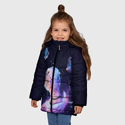 Куртка зимняя для девочки BTS DNA, цвет: 3D-черный — фото 2