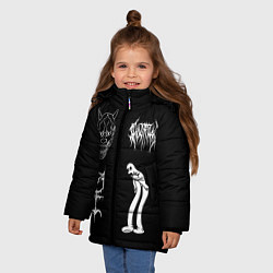 Куртка зимняя для девочки Ghostemane: Mercury Sign, цвет: 3D-черный — фото 2