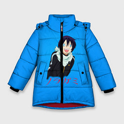 Куртка зимняя для девочки Бездомный Бог, цвет: 3D-красный