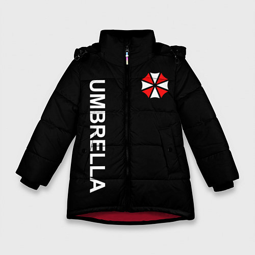 Зимняя куртка для девочки UMBRELLA CORP / 3D-Красный – фото 1