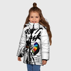 Куртка зимняя для девочки Daft Punk: Our work is never over, цвет: 3D-черный — фото 2