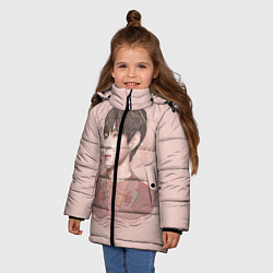 Куртка зимняя для девочки Kim Taehyung, цвет: 3D-черный — фото 2