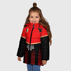 Куртка зимняя для девочки Cs:go - Faze The Form 2022, цвет: 3D-черный — фото 2