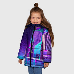 Куртка зимняя для девочки Neon Nights, цвет: 3D-красный — фото 2