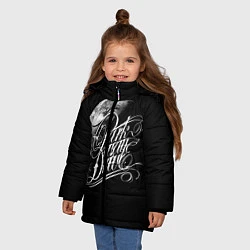 Куртка зимняя для девочки Parkway Drive, цвет: 3D-светло-серый — фото 2