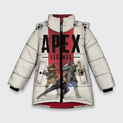 Куртка зимняя для девочки Apex Legends, цвет: 3D-красный