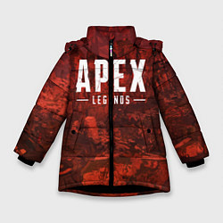Куртка зимняя для девочки Apex Legends: Boiling Blood, цвет: 3D-черный
