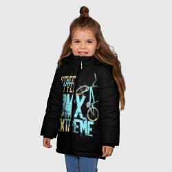 Куртка зимняя для девочки BMX Extreme, цвет: 3D-черный — фото 2