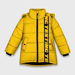 Куртка зимняя для девочки ASAP Rocky: Yellow Testing, цвет: 3D-черный