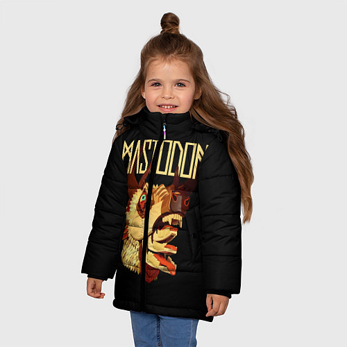 Зимняя куртка для девочки Mastodon: Leviathan / 3D-Светло-серый – фото 3