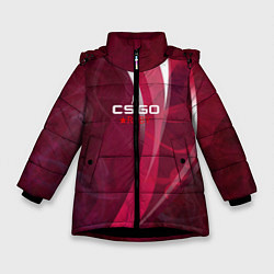 Куртка зимняя для девочки Cs:go - Ruby 2022 Рубин, цвет: 3D-черный