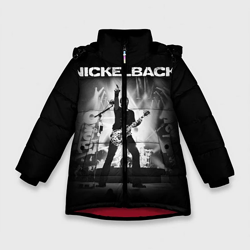 Зимняя куртка для девочки Nickelback Rock / 3D-Красный – фото 1
