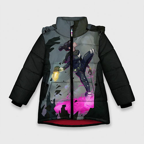 Зимняя куртка для девочки Apex Legends: Wraith / 3D-Красный – фото 1