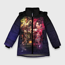 Куртка зимняя для девочки Apex Legends: Stories, цвет: 3D-светло-серый