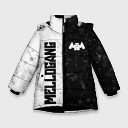 Куртка зимняя для девочки Mellogang, цвет: 3D-черный