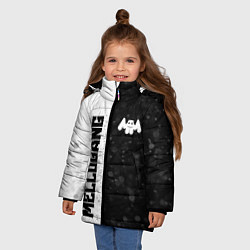 Куртка зимняя для девочки Mellogang, цвет: 3D-черный — фото 2