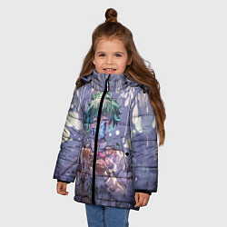 Куртка зимняя для девочки My Hero Academia в кустах, цвет: 3D-светло-серый — фото 2