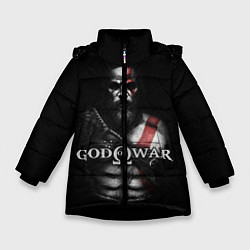 Куртка зимняя для девочки God of War, цвет: 3D-черный