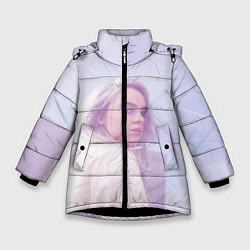Куртка зимняя для девочки Billie Eilish: Light Pink, цвет: 3D-черный