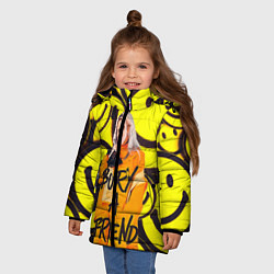 Куртка зимняя для девочки Billie Eilish: Bury a Friend, цвет: 3D-черный — фото 2