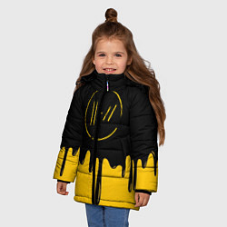 Куртка зимняя для девочки 21 Pilots: Liquid Paint, цвет: 3D-черный — фото 2