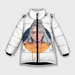 Куртка зимняя для девочки Billie Eilish: Six Feet Under, цвет: 3D-черный