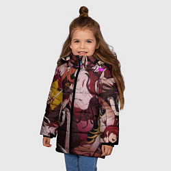 Куртка зимняя для девочки DANGANRONPA, цвет: 3D-черный — фото 2