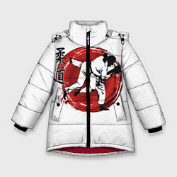 Куртка зимняя для девочки Judo: Japan, цвет: 3D-красный