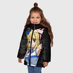 Куртка зимняя для девочки Fairy Tail: Lucy, цвет: 3D-красный — фото 2