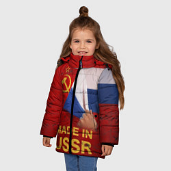 Куртка зимняя для девочки MADE IN USSR, цвет: 3D-черный — фото 2