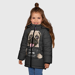 Куртка зимняя для девочки I need my ??reward??, цвет: 3D-черный — фото 2