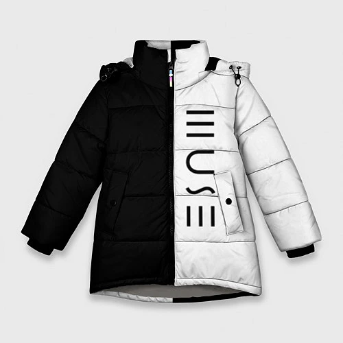 Зимняя куртка для девочки Muse / 3D-Светло-серый – фото 1
