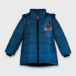 Куртка зимняя для девочки Вижен цвета 3D-черный — фото 1