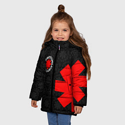 Куртка зимняя для девочки RED HOT CHILI PEPPERS, цвет: 3D-светло-серый — фото 2