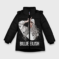 Куртка зимняя для девочки BILLIE EILISH, цвет: 3D-черный