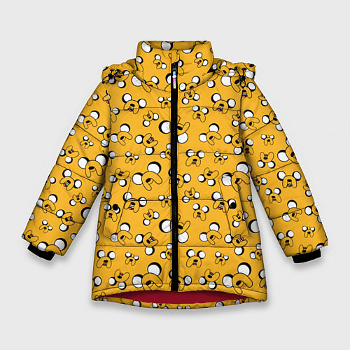 Зимняя куртка для девочки Джейк / 3D-Красный – фото 1