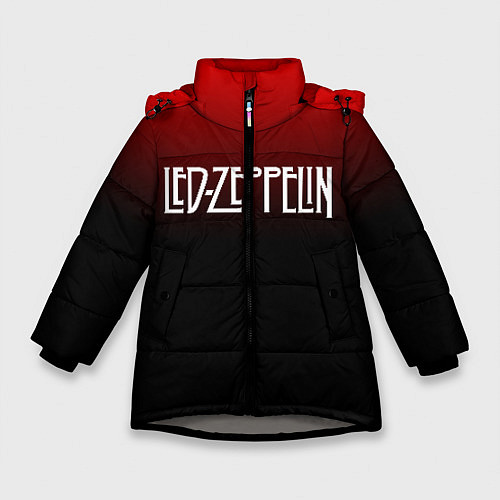 Зимняя куртка для девочки Led Zeppelin / 3D-Светло-серый – фото 1